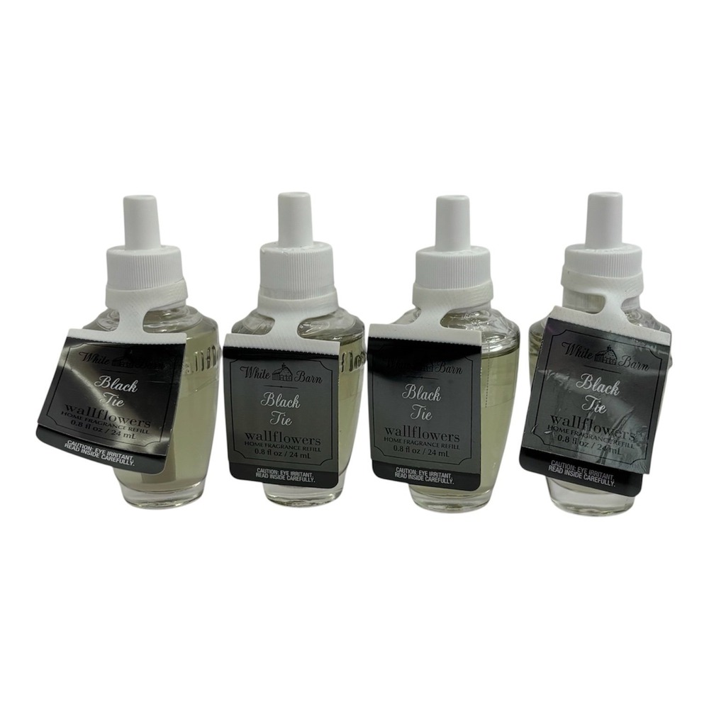 Bath & Body Works Black Tie Wallflowers Refill 4-Pack Masculine Clean Scent